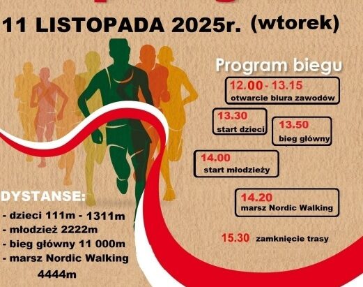 Zbliża się IX Skoczowski Bieg Niepodległości