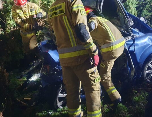 Tragiczny wypadek w Czańcu. Nie żyje 20-letni kierowca
