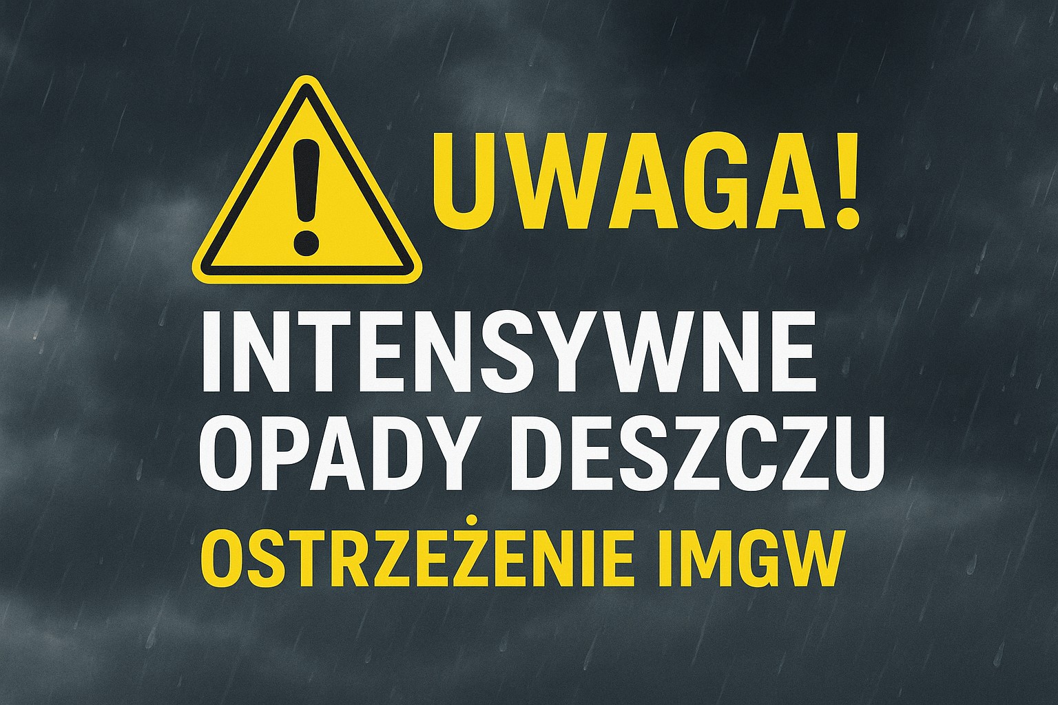 Po słonecznym weekendzie deszczowy poniedziałek. IMGW ostrzega