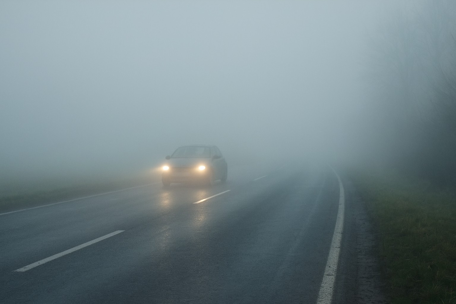 Mgła jak mleko. IMGW ostrzega