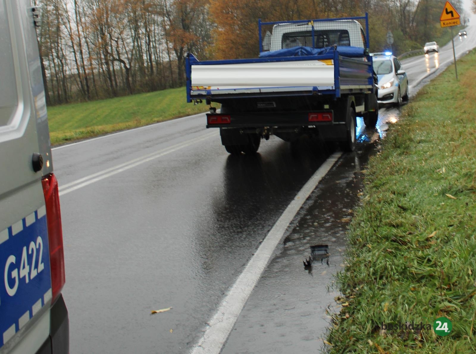 „Dostawczak” potrącił pieszego w Graboszycach