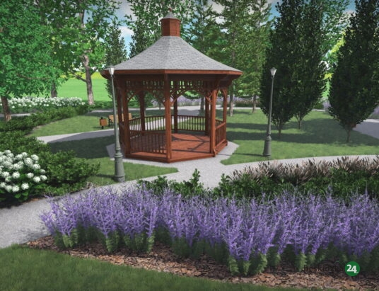 Altana, alejki, krzewy i rowerki. Jaworzański skwer przed metamorfozą