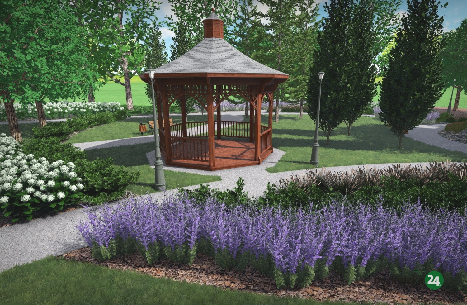 Altana, alejki, krzewy i rowerki. Jaworzański skwer przed metamorfozą