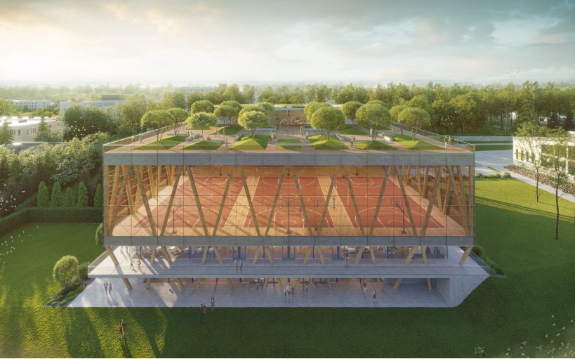 Rozmach bielskich baptystów. Budują nowoczesną halę sportową ze sceną muzyczną i teatralną