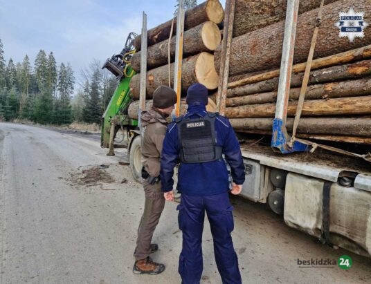 Wspólne działania policji i straży leśnej na terenie Wisły