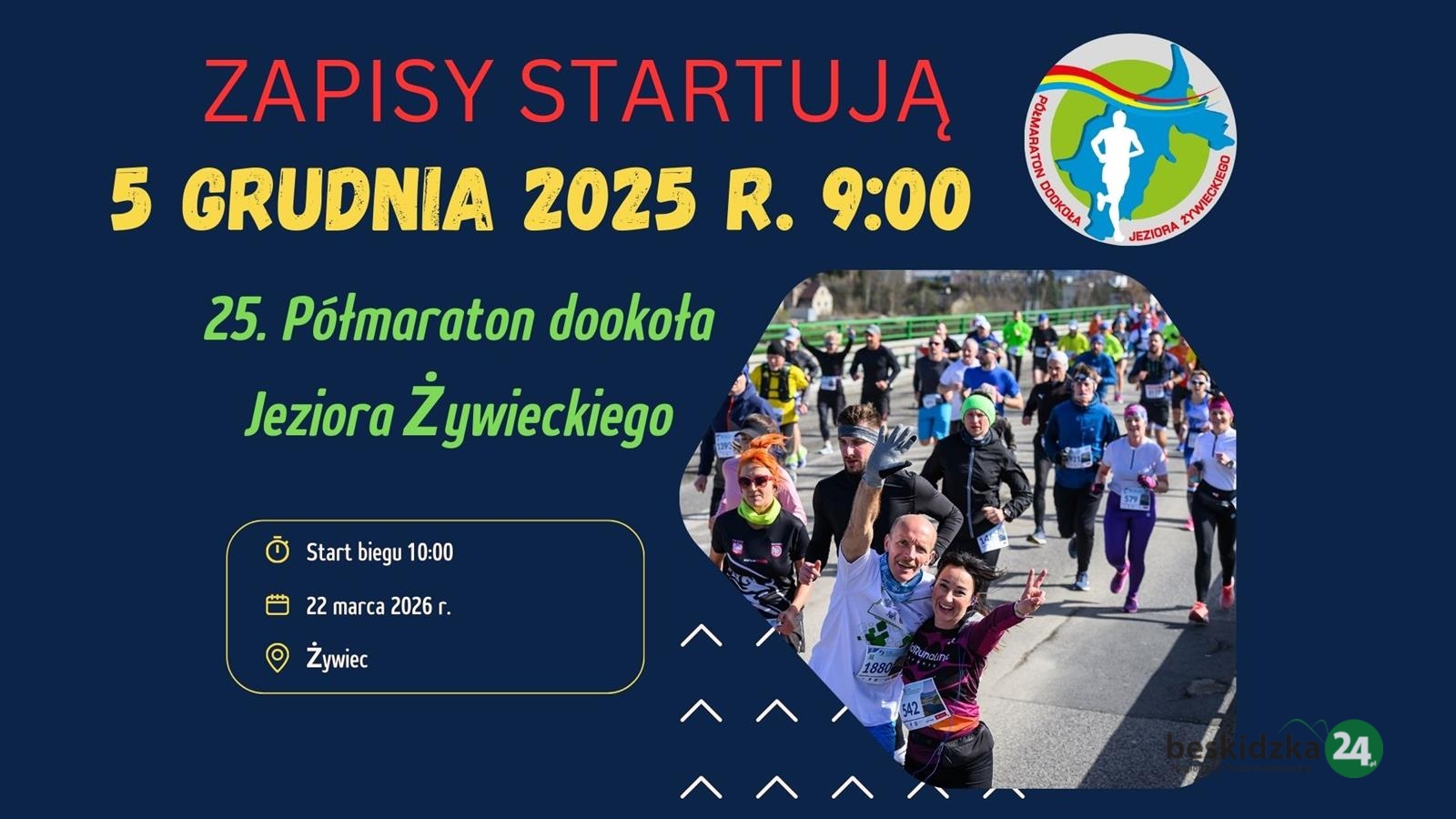 Ruszyły zapisy do 25. Półmaratonu Żywieckiego!