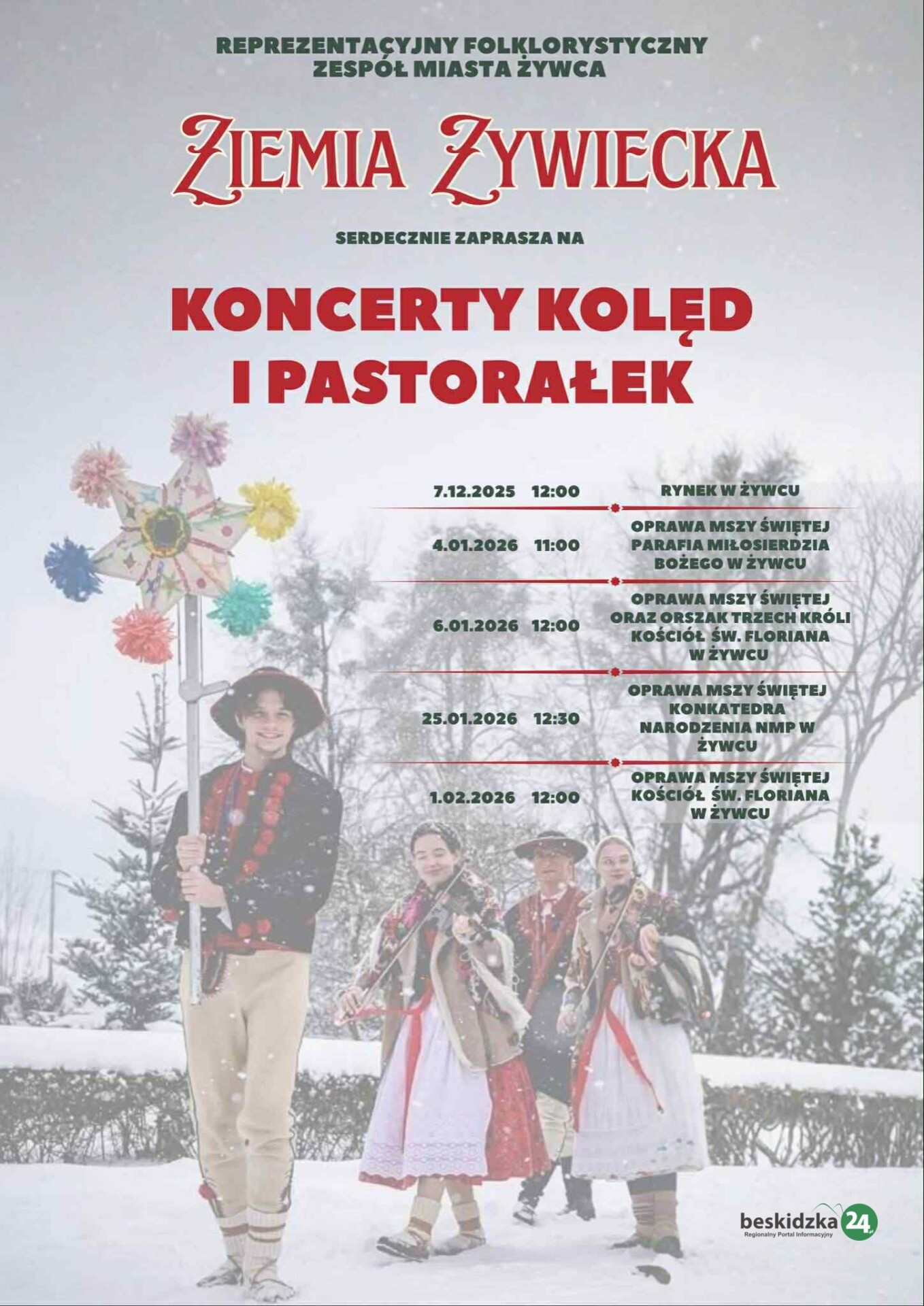 Ziemia Żywiecka z kolędami i pastorałkami w Żywcu