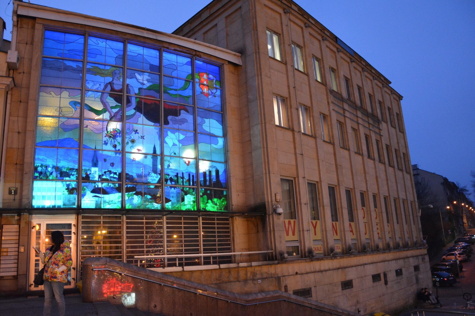 Bielska perełka oszpecona? Radna apeluje o usunięcie nieestetycznego napisu