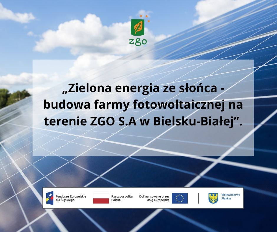 ZGO wybuduje farmę fotowoltaiczną. Inwestycja warta ponad 6 mln zł