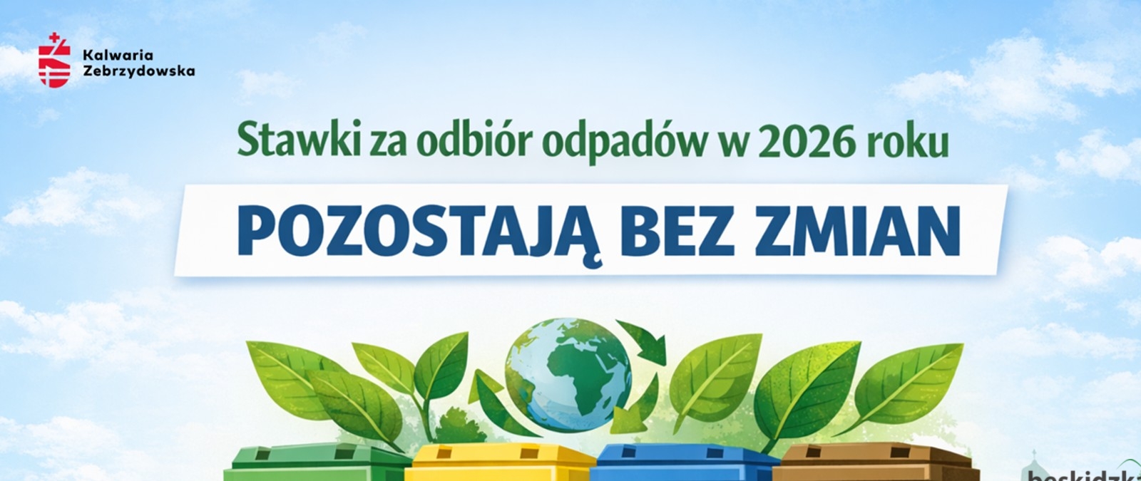 Bez podwyżki za śmieci w gminie Kalwaria Zebrzydowska