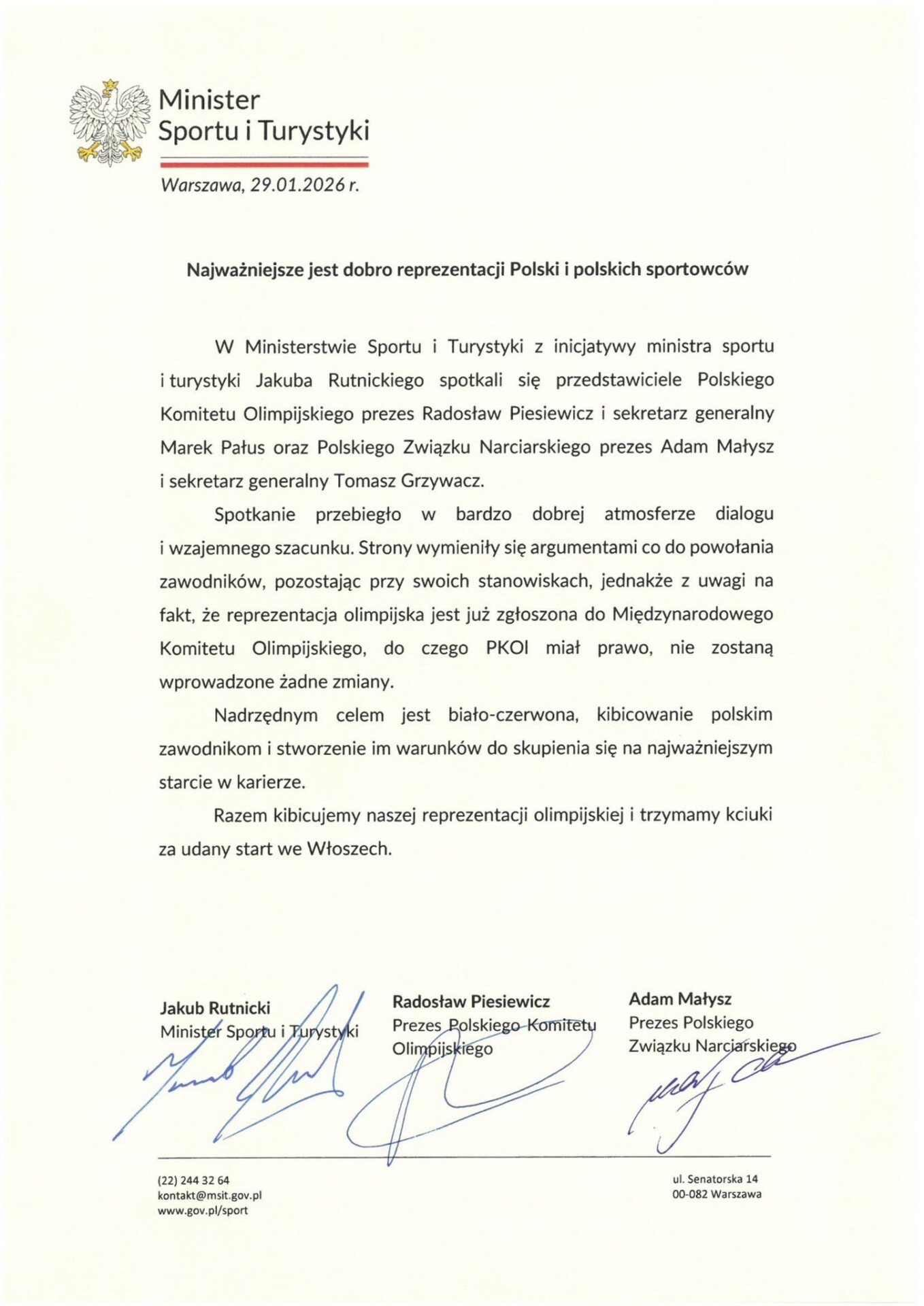 Po spotkaniu ostatniej szansy: Piotr Habdas jednak nie pojedzie na igrzyska