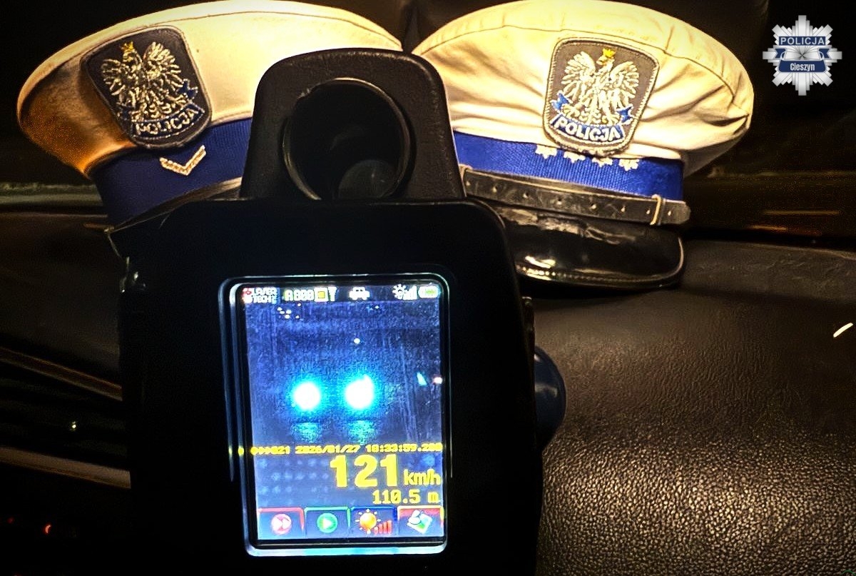 Istebna: Przekroczył prędkość o 71 km/h – konsekwencje były nieuniknione
