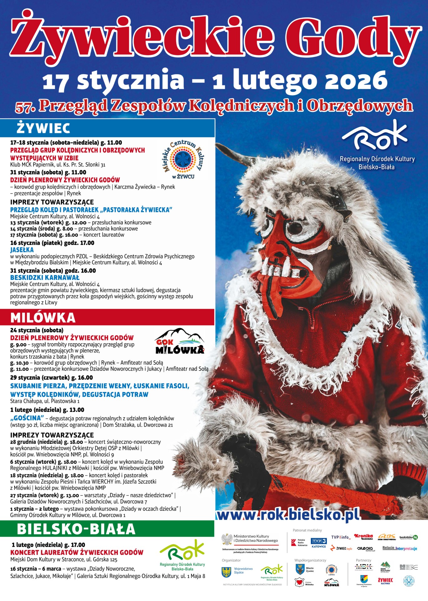 Ruszają Żywieckie Gody, czyli kolędnicy i Dziady! SZCZEGÓŁOWY PROGRAM, WIDEO