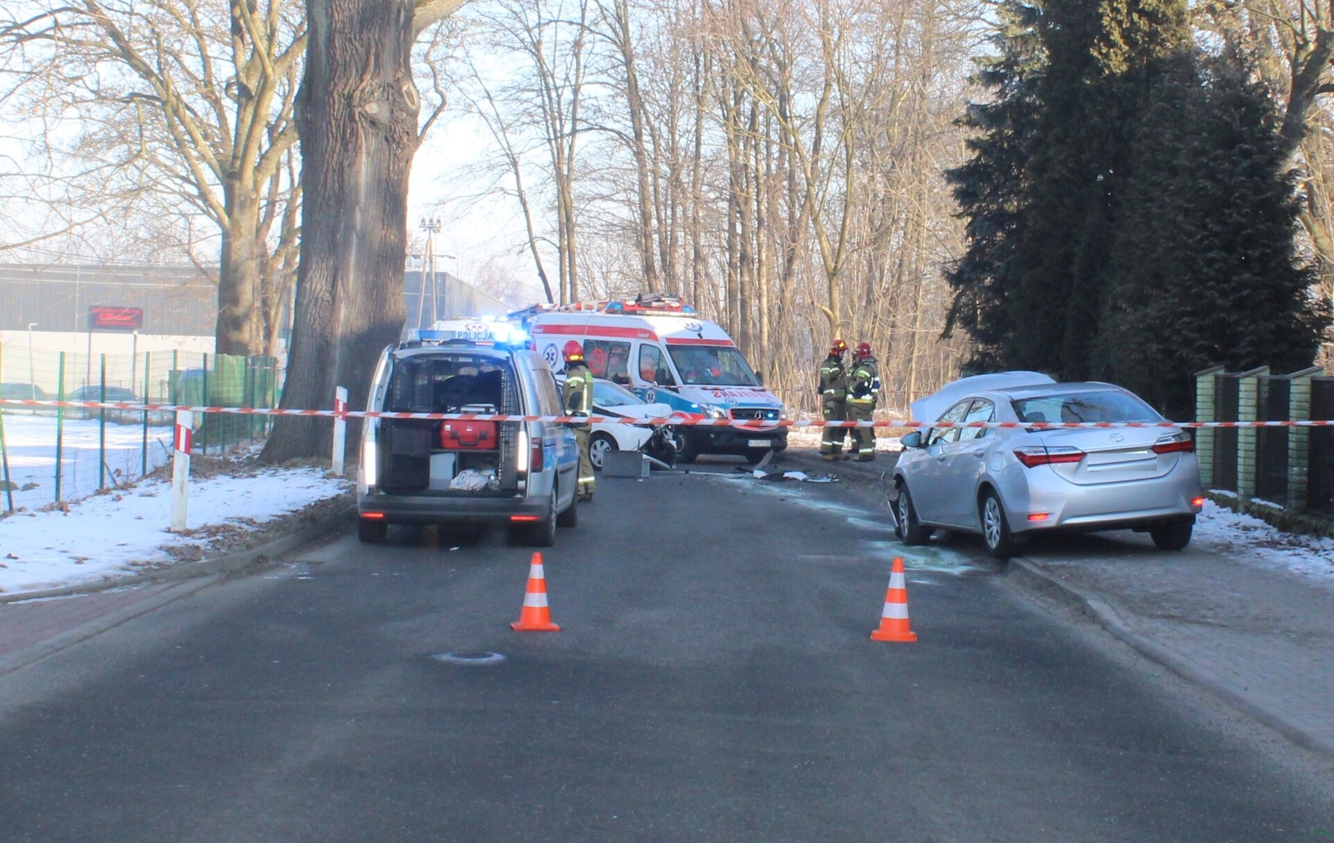 Wypadek w Zaborzu. Kierująca trafiła do szpitala