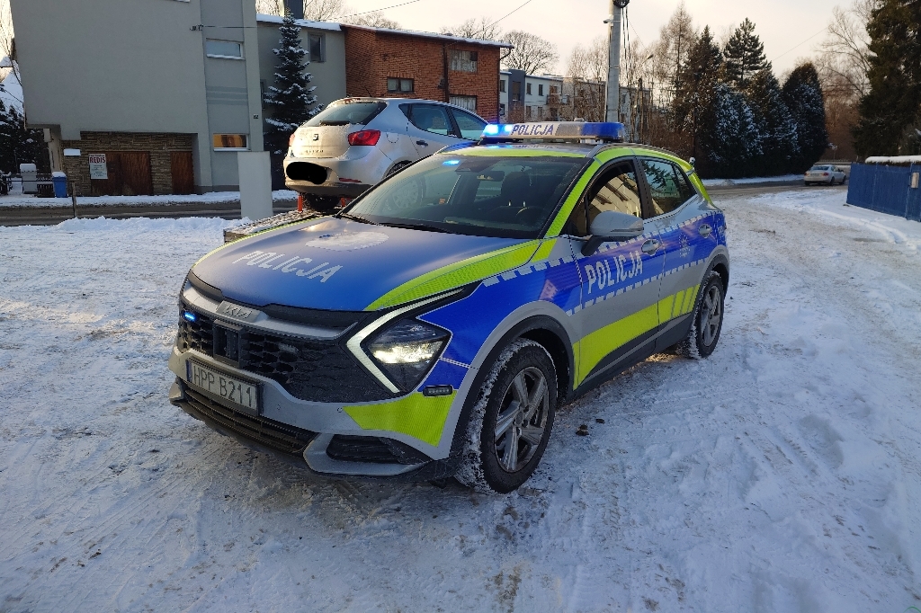 Z ostatniej chwili: Samochód uderzył w mur posesji – foto