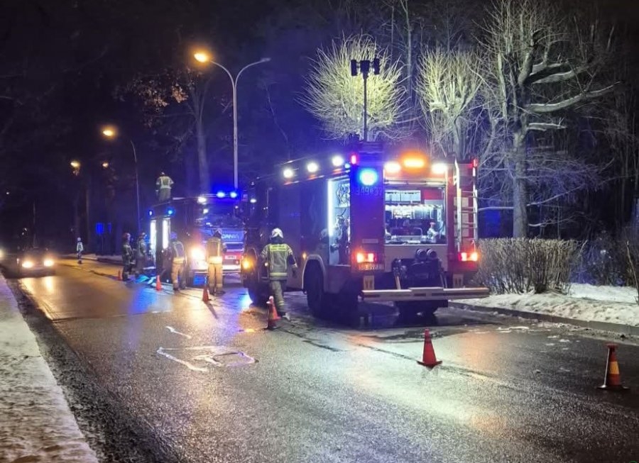 Płonęły domki na drzewie. Strażacy gwałtownie uporali się z ogniem