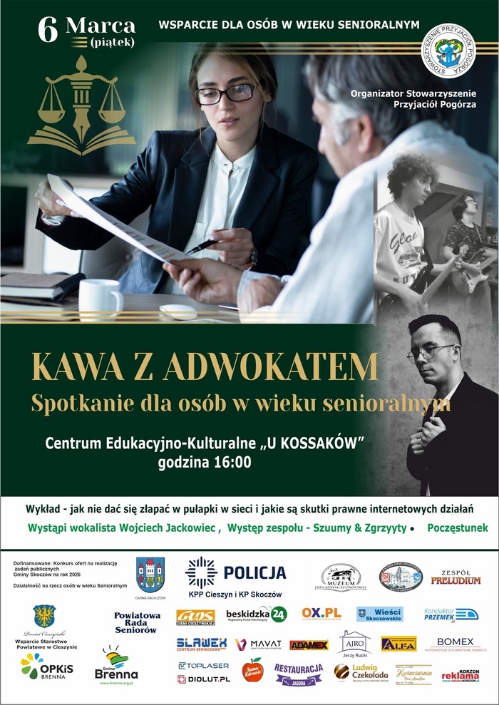 Edukacyjne spotkanie dla seniorów w Górkach „U Kossaków”. Jak nie dać się oszukać w sieci?