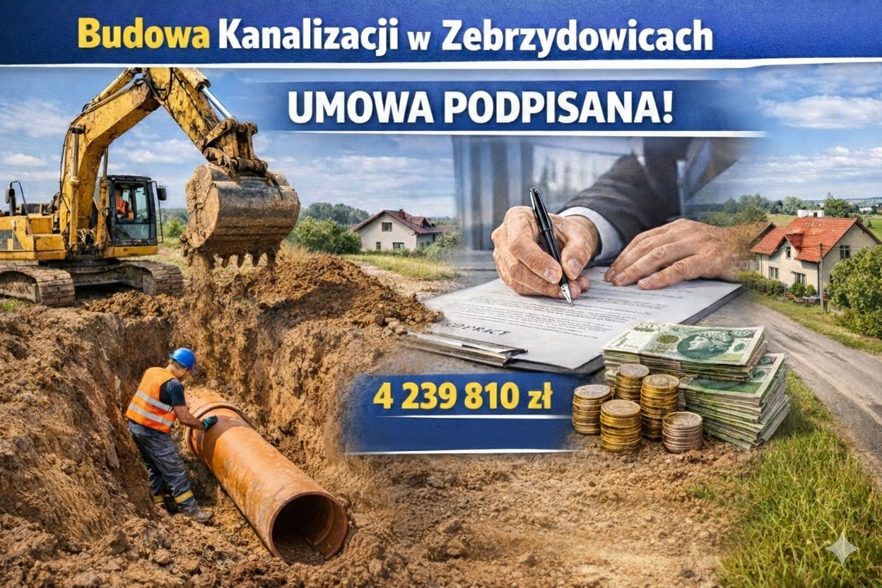 Zebrzydowice. Będą budować kanalizację