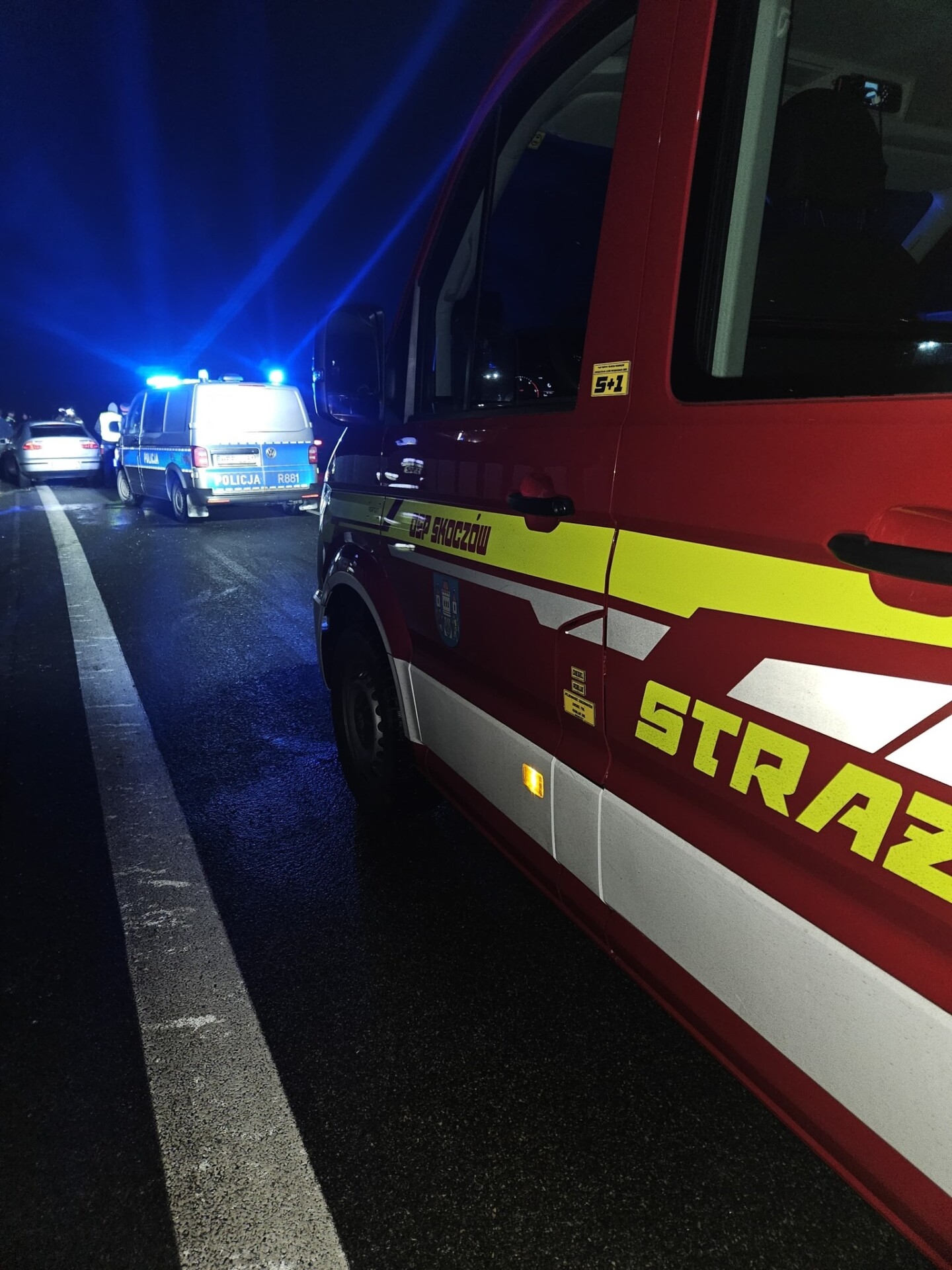 Śliski poranek na drogach powiatu cieszyńskiego