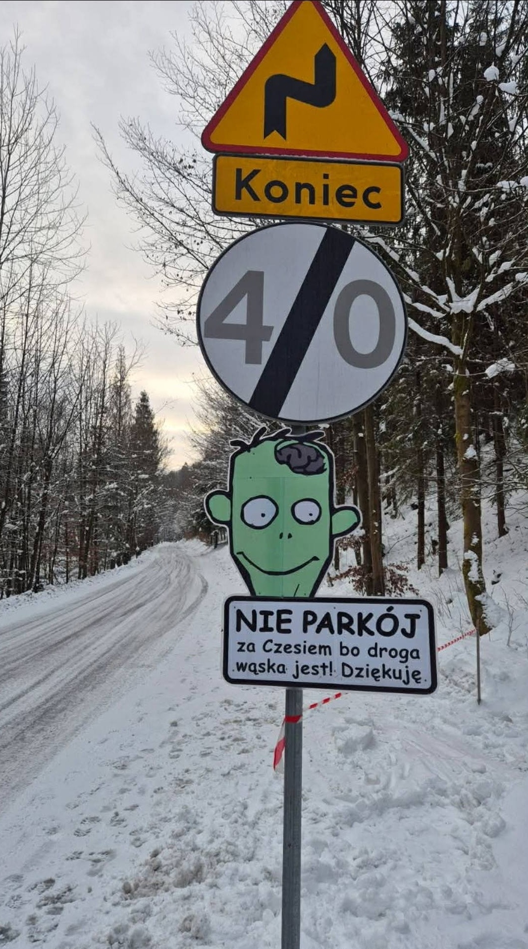 Brenna: Czesio na kłopoty drogowe. Znów zadziałał