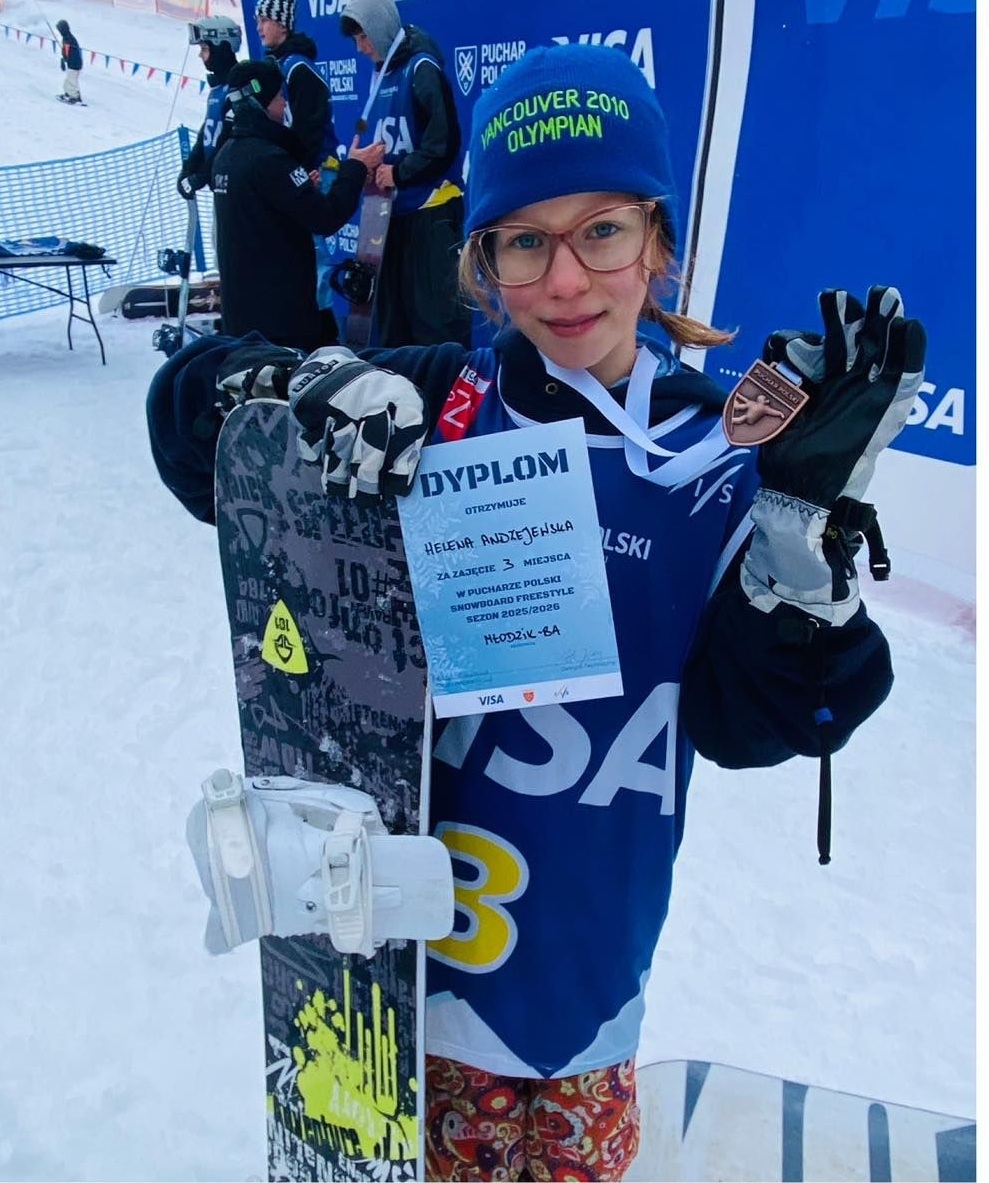 Uczennica z Cieszyna na podium Pucharu Polski w snowboardzie