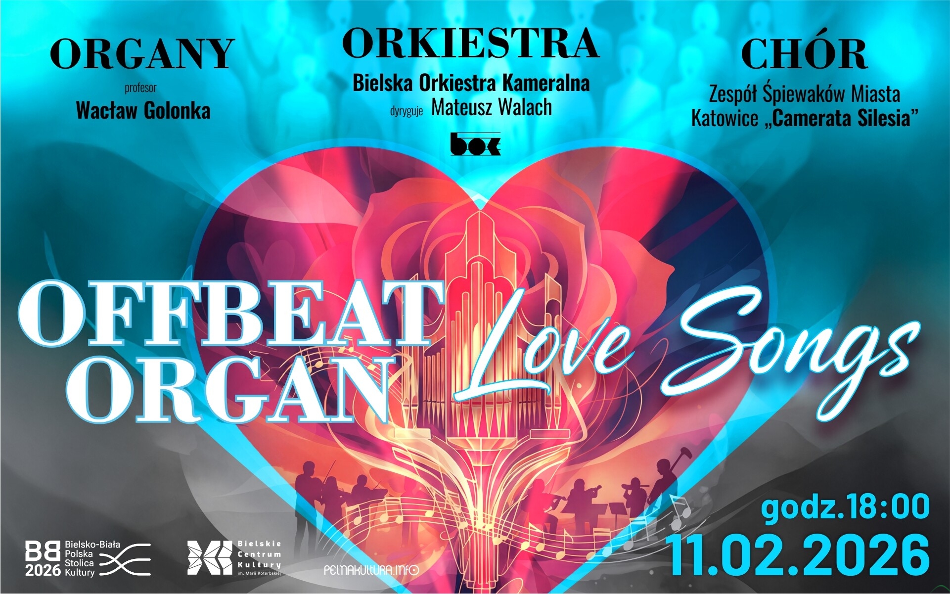 Oryginalny pomysł na walentynki. Love songs na potężne… organy!