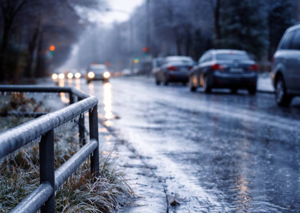 Uwaga na śliskie drogi i chodniki! Ostrzeżenie IMGW przed marznącymi opadami