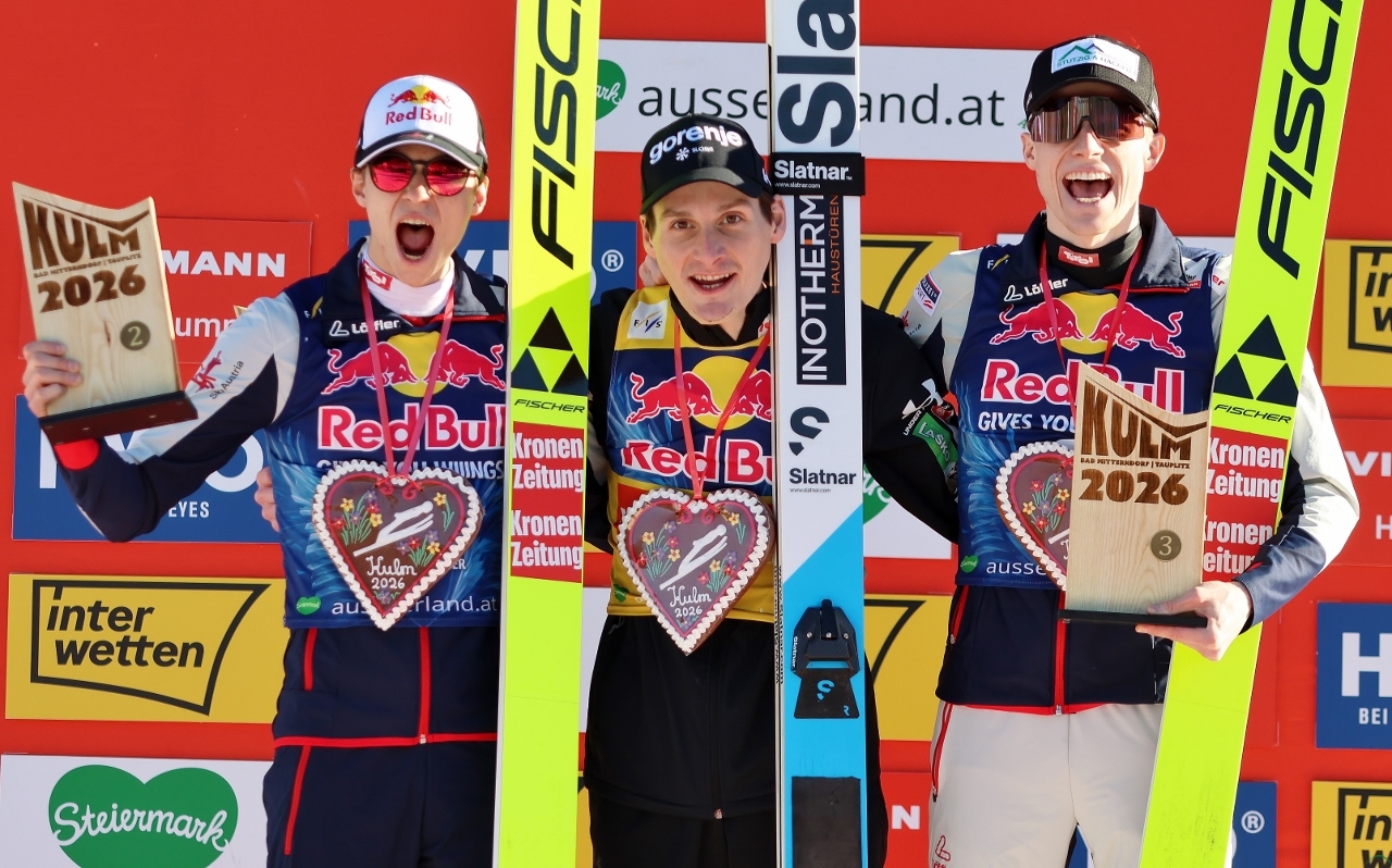 Domen Prevc wygrywa na Kulm. Polacy bez błysku