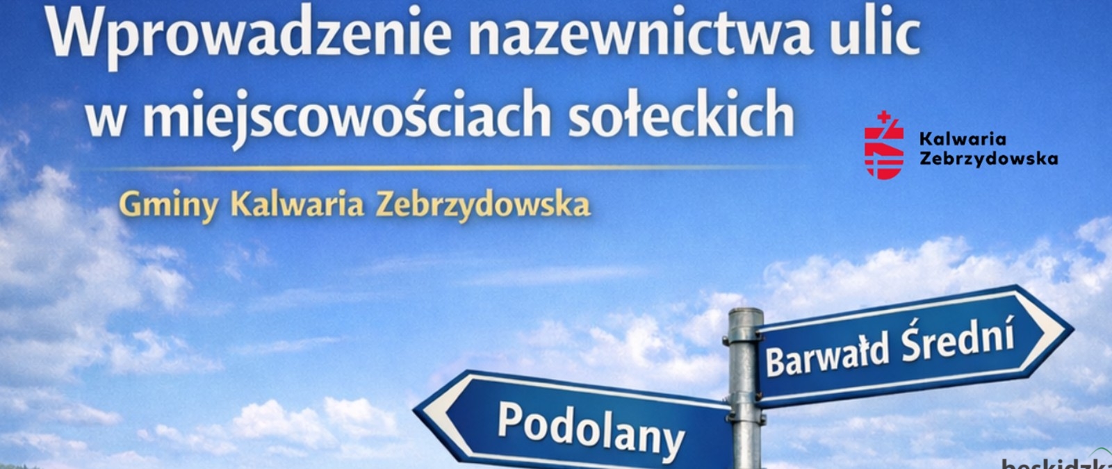 Wprowadzą nazwy ulic w gminie Kalwarii Zebrzydowskiej
