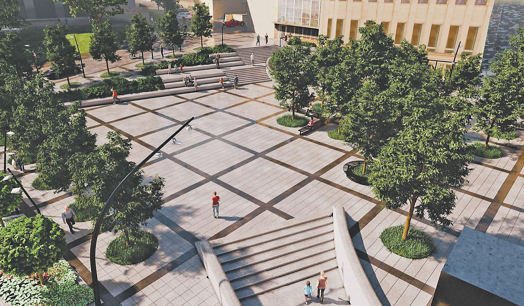 Plac kwitnącej wiśni? Będzie na wiosnę, ale przyszłego roku