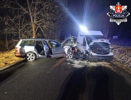 Kolizja po pijaku w Łętowni