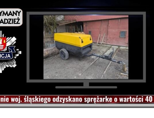Ukradł sprężarkę za 40 tysięcy złotych | WIDEO