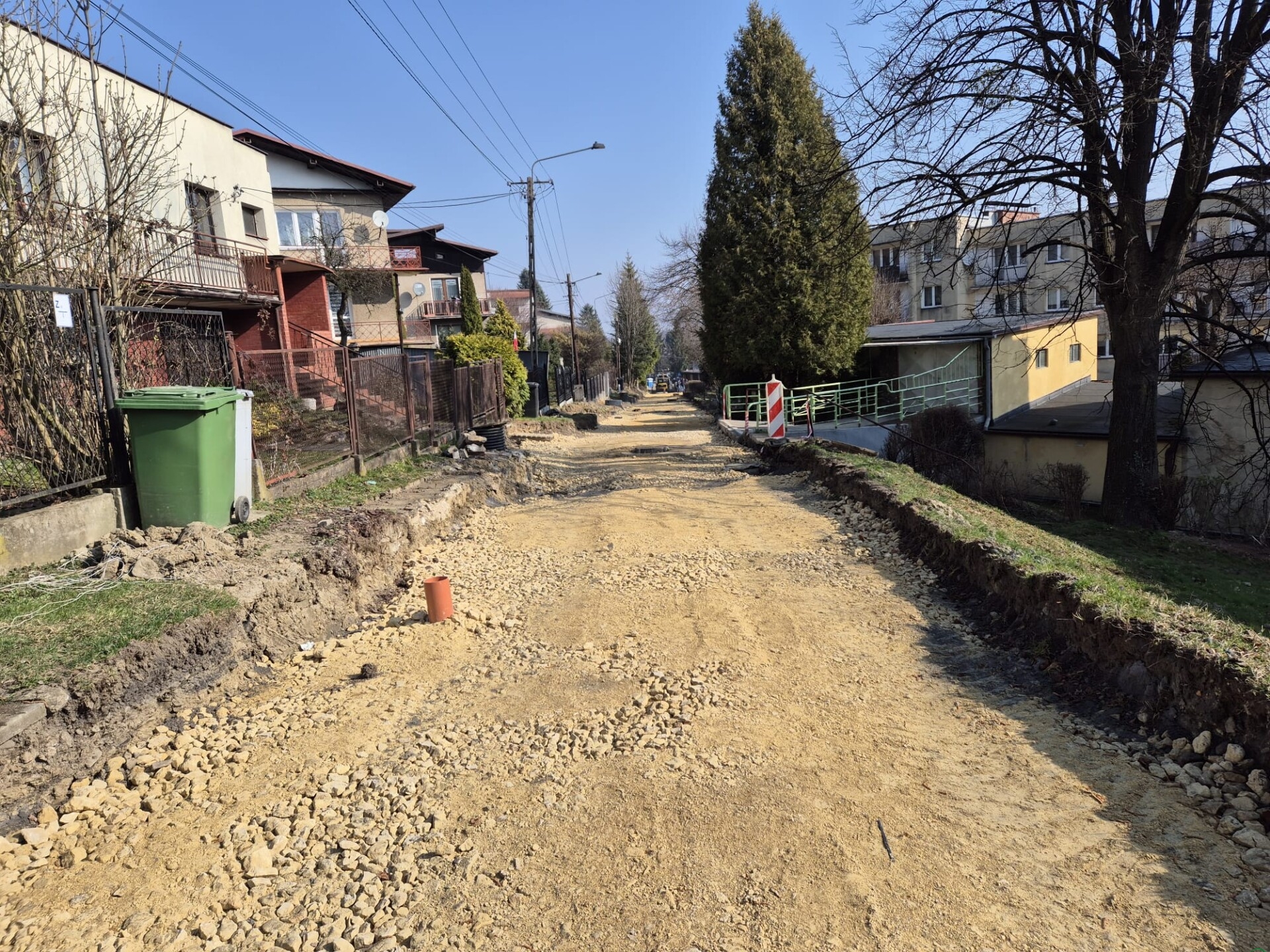 Trwa remont ul. Wspólnej w Skoczowie. Prace zakończą się w maju