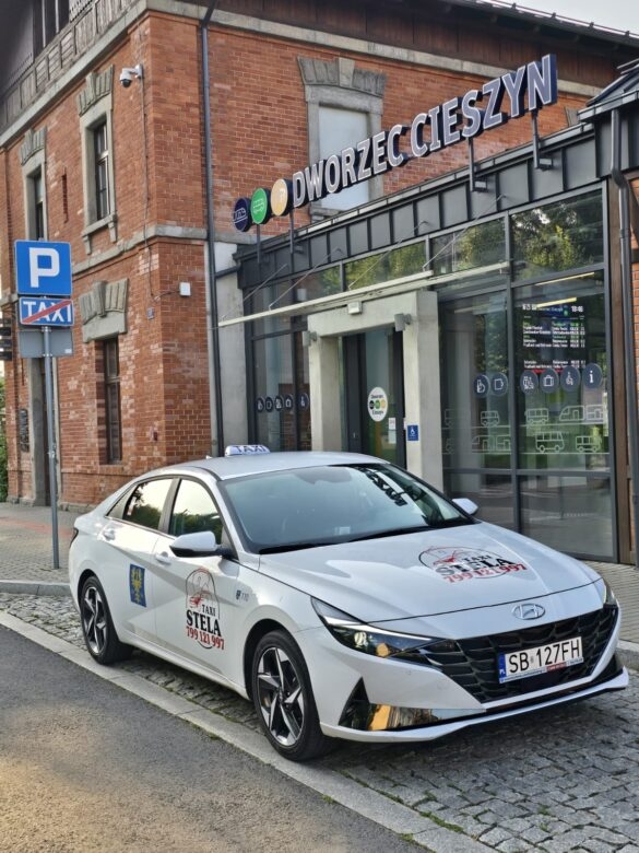 Taxi Stela przy Dworcu Cieszyn – całodobowy odbiór pasażerów i transport w Cieszynie