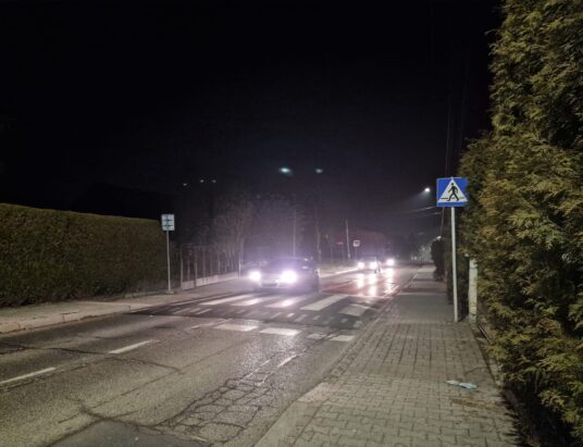 Doświetlą przejścia dla pieszych na drogach powiatu bielskiego