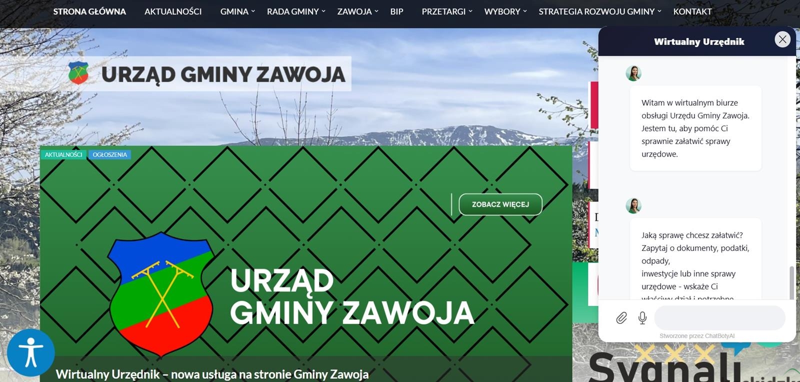Wirtualny urzędnik w Zawoi