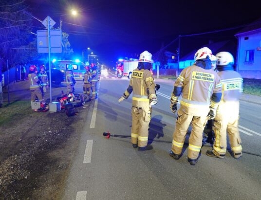 Z ostatniej chwili: Wilkowice: Zderzenie skutera z samochodem osobowym – foto