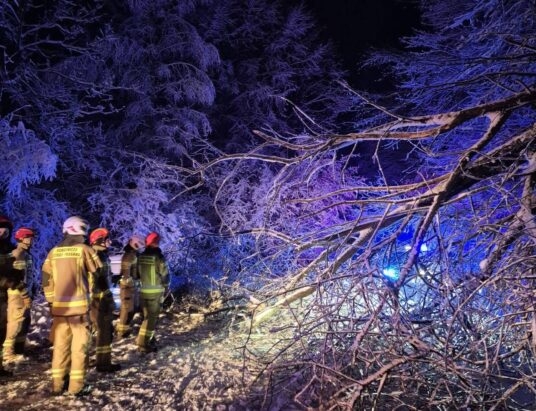 Powrót zimy. Niebezpieczne zdarzenie na Przegibku