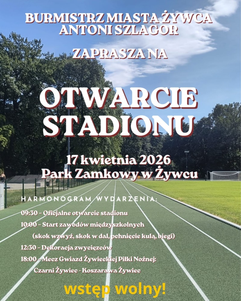 Otwarcie boiska w parku w Żywcu. Zagra Tomasz Jodłowiec! – WIDEO