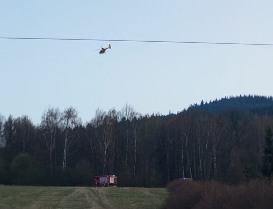 Buczkowice: 11-letni rowerzysta zabrany śmigłowcem LPR | ZDJĘCIA