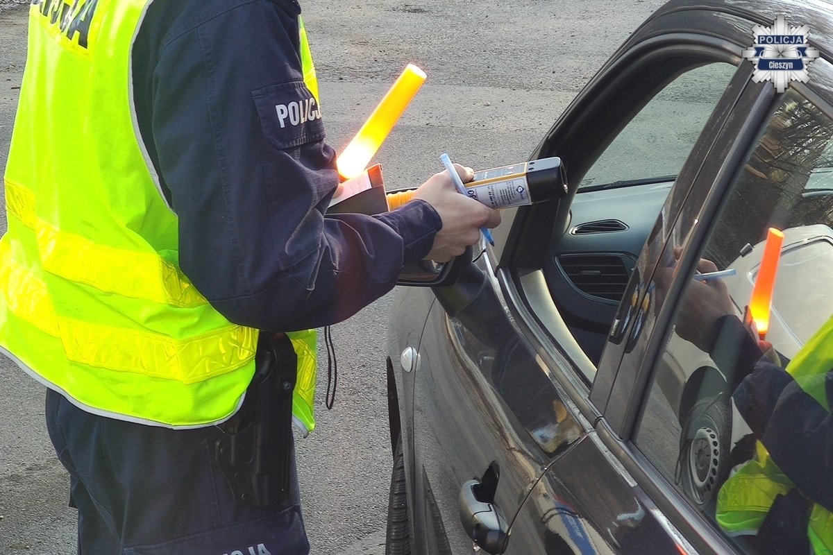 Akcja „Trzeźwość” w powiecie cieszyńskim. Rekordzista wydmuchał 3 promile