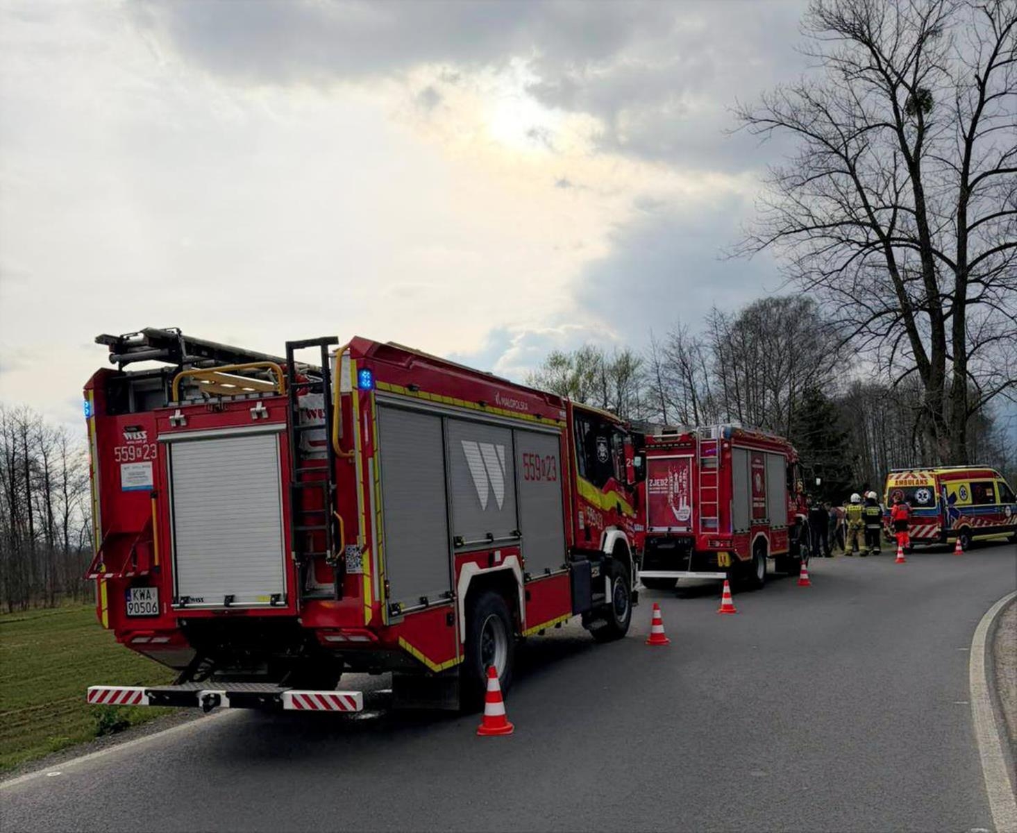 Uderzył w drzewo w Wieprzu