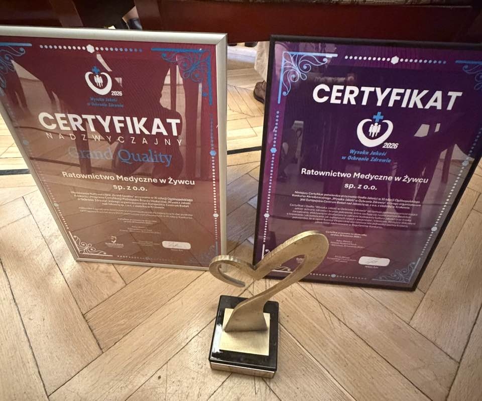 Prestiżowe wyróżnienia dla Ratownictwa Medycznego w Żywcu