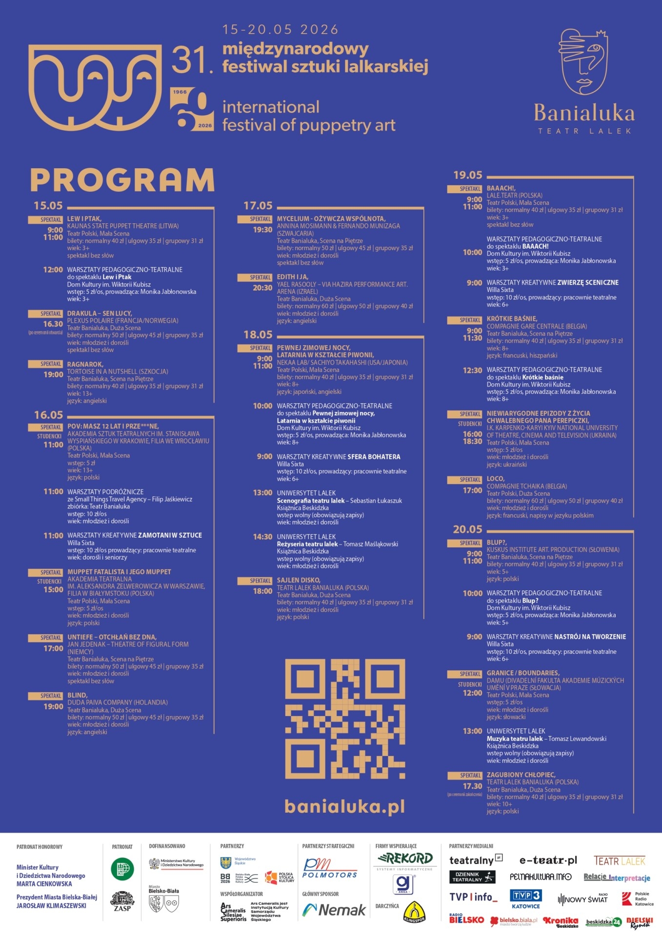 Międzynarodowy Festiwal Sztuki Lalkarskiej coraz bliżej | PROGRAM