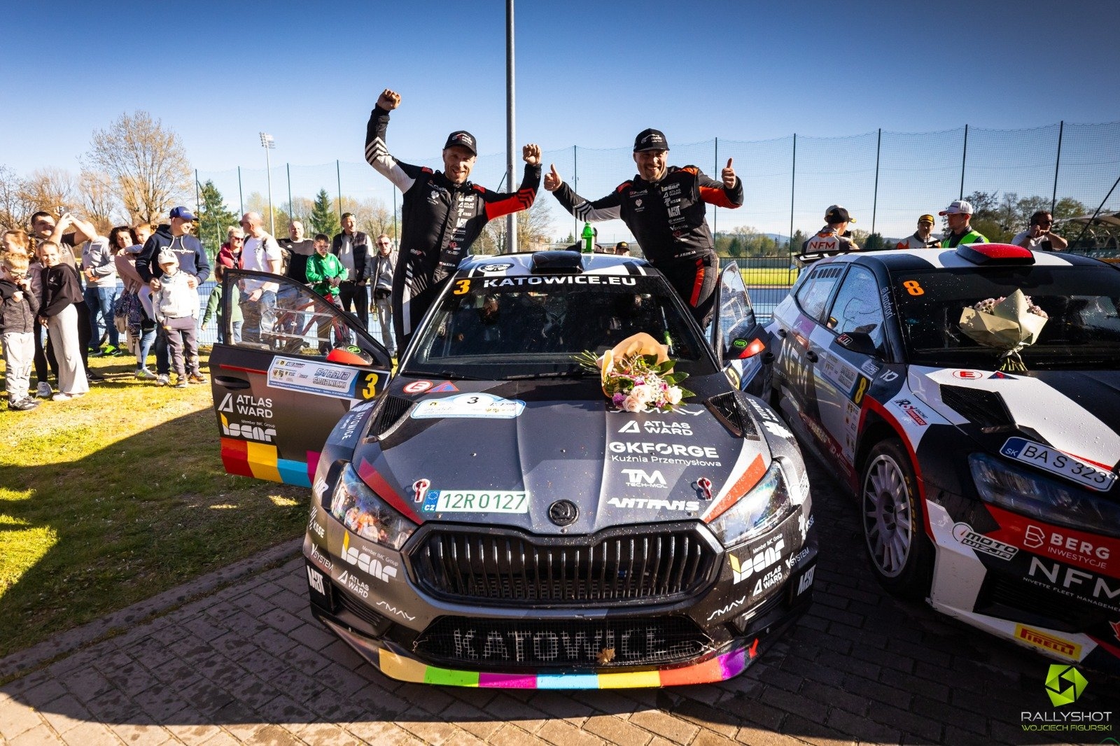Jarek i Marcin Szejowie na podium 54. Rajdu Świdnickiego