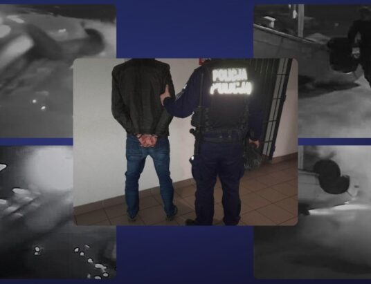 Uciekali przez Kończyce Małe i wywrócili dystrybutor gazu. „Goście” z zagranicy w rękach policjantów