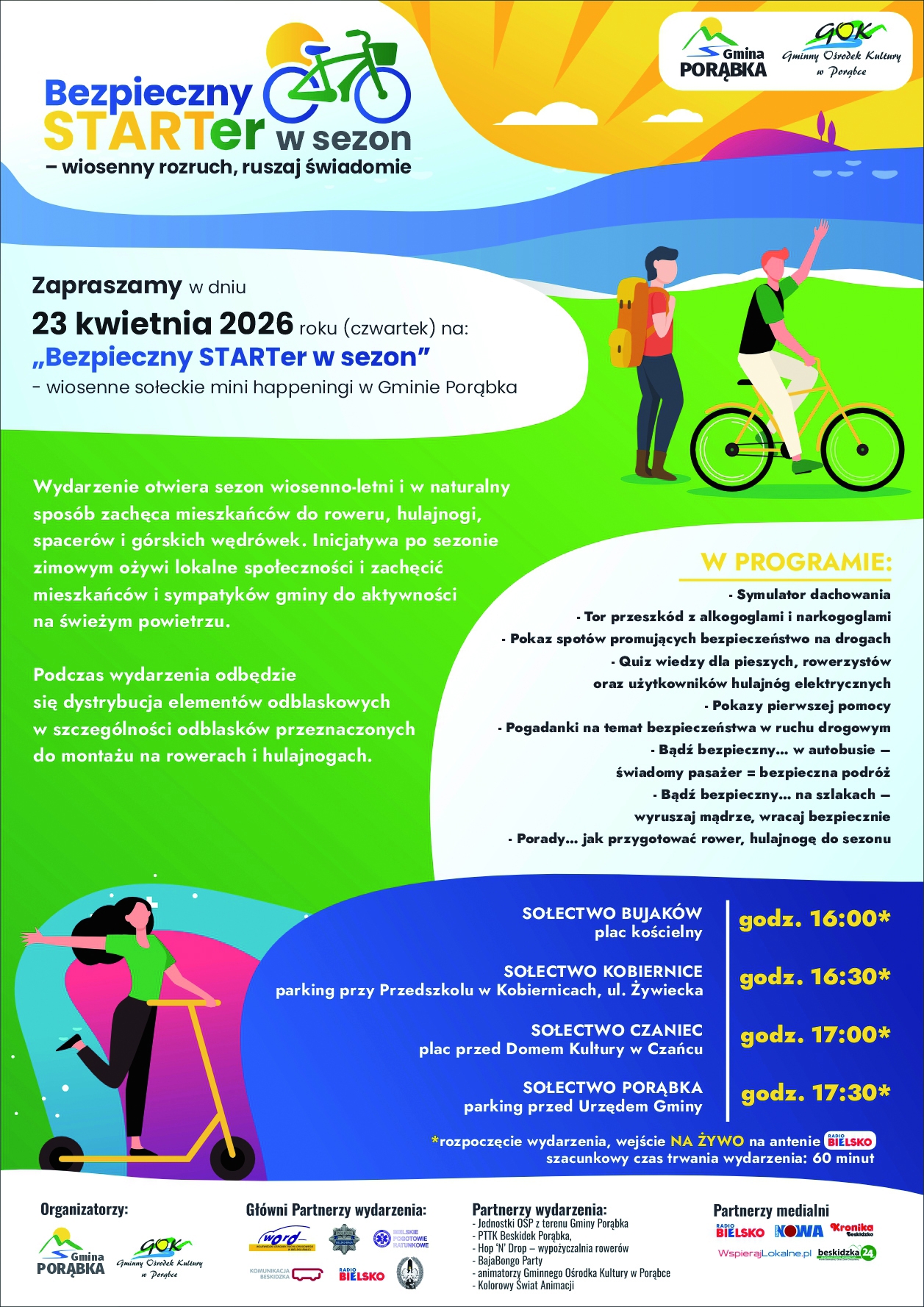 STARTer – czyli wiosenny rozruch w gminie Porąbka! Warto wziąć udział!