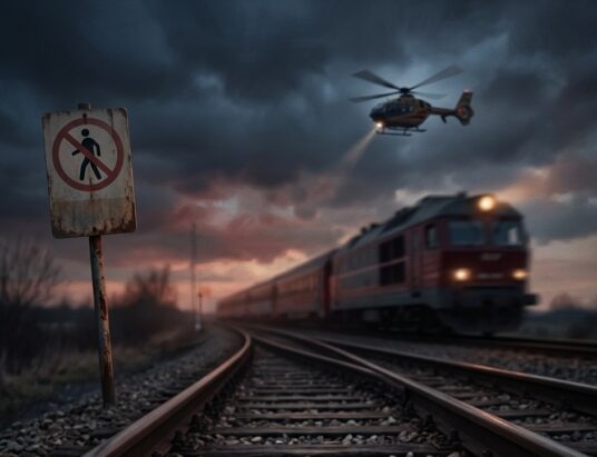 Dramat na stacji kolejowej. Potknął się na torach i został potrącony przez pociąg