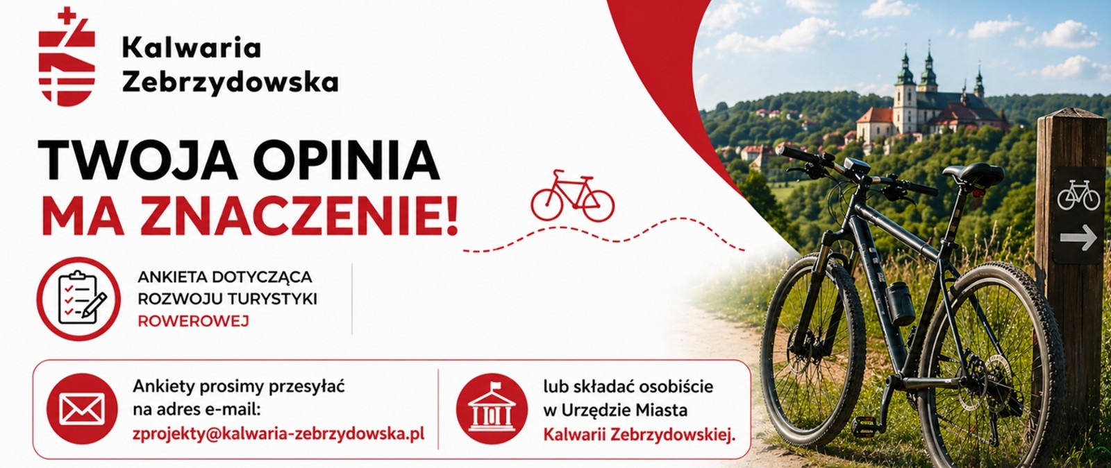 Rowerowa ankieta w gminie Kalwaria Zebrzydowska