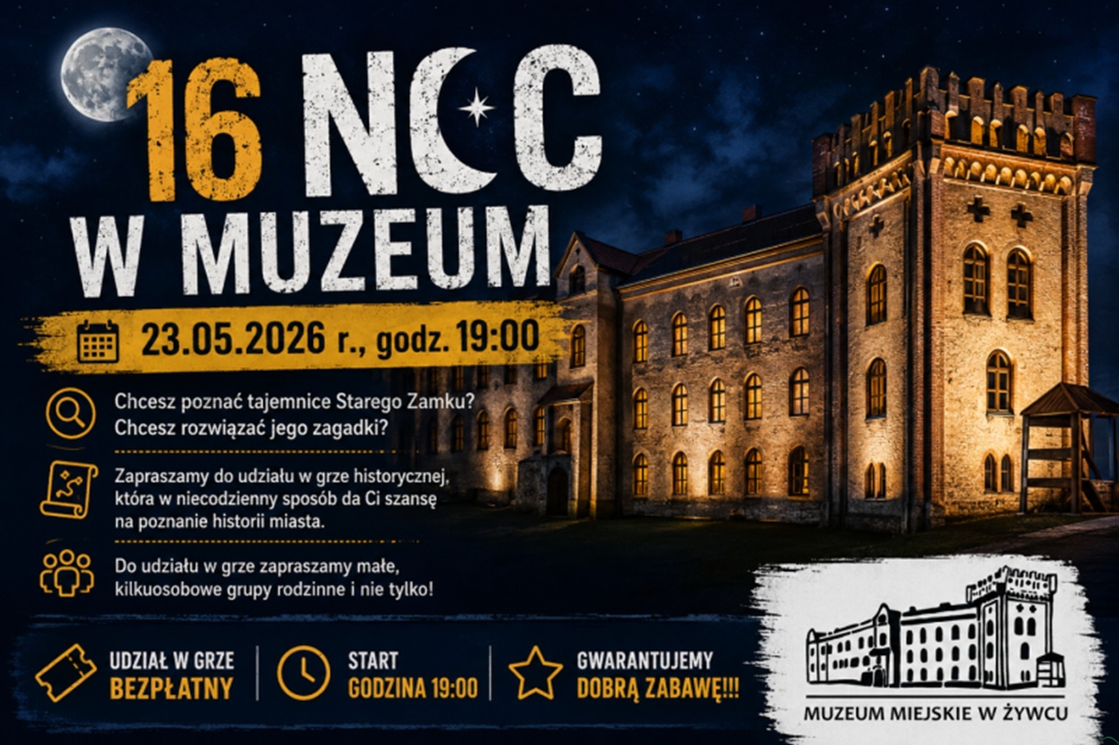 Noc w Muzeum w Starym Zamku w Żywcu
